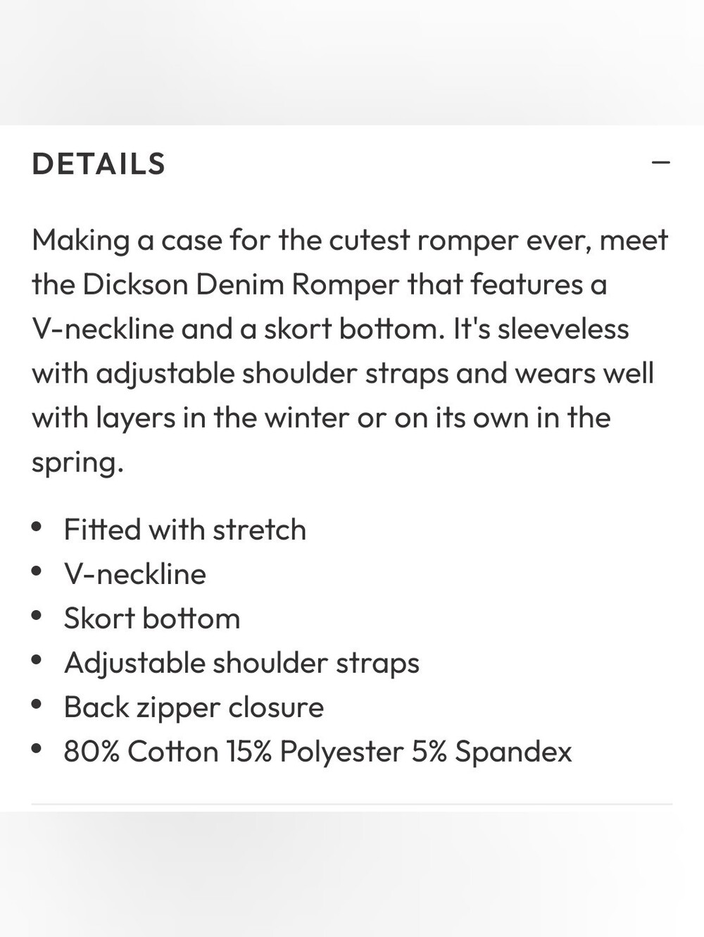 Dickson Denim Romper with Spaghetti Straps - Blue - Picture 12 of 13